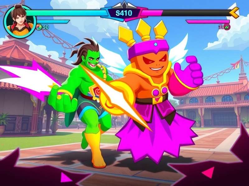 Vibrant Holi Fighters character selection screen