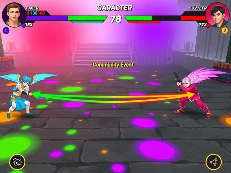Vibrant Holi Fighters community event screenshot